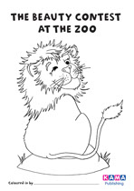 Lion colouring sheet