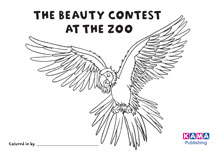Parrot colouring sheet